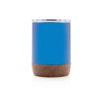 XD Collection Kleine Vakuum-Kaffeetasse aus RCS rSteel & Kork Blau