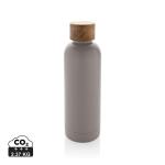 XD Collection Wood RCS certified recycled stainless steel vacuum bottle 