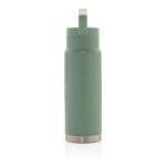 XD Collection Auslaufsichere Vakuum-Flasche mit Tragegriff Grün