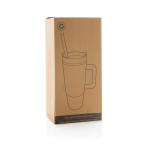 XD Collection Tana Becher aus RCS recyceltem Kunststoff mit Griff 750ml Beige