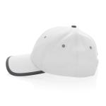 XD Collection Impact AWARE™ Brushed rcotton 6 panel contrast cap 280gr White