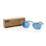 XD Collection Gleam RCS recycled PC mirror lens sunglasses Blue/white