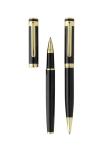 Swiss Peak Luca RCS recycled brass deluxe pen set Black