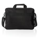 Swiss Peak RPET Voyager RFID 15.6" laptop bag Black