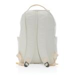 XD Collection Impact AWARE™ 16 oz. recycled canvas backpack Off white