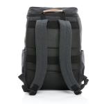 XD Collection Impact AWARE™ 16 oz. recycled canvas 15" laptop backpack Black