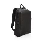 Swiss Peak AWARE™ RFID and USB A laptop backpack Black