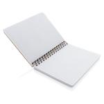 XD Collection A5 Kraft spiral notebook with sticky notes Khaki