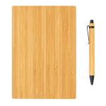 XD Collection A5 Bamboo notebook & pen set Brown