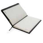 Swiss Peak A5 PU notebook with zipper pocket Black