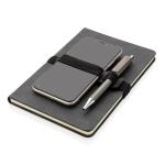 XD Collection Deluxe hardcover PU notebook A5 with phone and pen holder Convoy grey