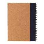 XD Collection Cork spiral notebook with pen Aztec blue