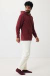 IQONIQ Abisko Zip-Kapuzenpullover aus recycelter Baumwolle, Burgunderrot Burgunderrot | XL