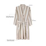 VINGA Ornos GRS hammam robe L/XL, white White, beige