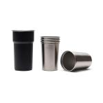 VINGA Parks RCS SS cup, 4 pcs, 250 ML Black