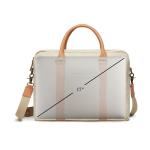 VINGA Bosler Computertasche aus RCS recyceltem Canvas Beige