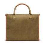 VINGA Bosler RCS recycled canvas office tote Green