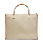 VINGA Bosler RCS recycled canvas office tote Fawn