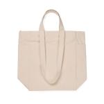 VINGA Hilo AWARE™ recycled canvas zip tote Off white