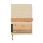 VINGA Bosler Notizbuch aus RCS recyceltem Canvas Beige