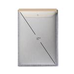 VINGA Albon GRS recycled felt 17" laptop sleeve Convoy grey