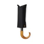 VINGA Bosler AWARE™ recycled pet 21" foldable umbrella Black