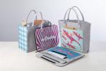CreaFelt Laptop Individuelle Laptoptasche Weiß/grau
