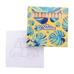 Coloxil 12 Individuelles Ausmalset, Fahrzeuge, weiß Weiß, Cliphals klar