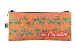 CreaFelt Pen Zip individuelle RPET Stiftetasche Weiß/grau