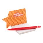 CreaStick Xmas Individueller Haftnotizblock, Stern, weiß Weiß, Cliphals klar