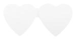 CreaStick Seed Heart custom sticky notepad White