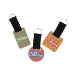 Woody Strap custom keyring, square Nature blue