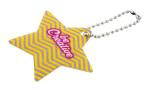 CreaFelt Key Xmas custom Christmas keyring, star White