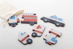 Zoofrik puzzle game, vehicles Multicolored