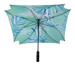 CreaRain Square custom umbrella White