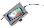 Charbuk Notizbuch mit Wireless-Charger Grau