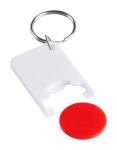 Zabax Schlüsselanhänger mit Einkaufswagenchip Rot