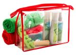 Dumble Kosmetiktasche Transparent rot