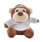 ApeFob plush monkey keyring Brown