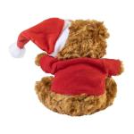 Mjuknalle RPET Plüsch-Weihnachtsteddy Rotbraun