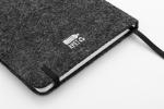 Refelt Note A5 Notiz RPET-Filz Dunkelgrau