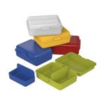 Vorratsdose "School-Box" groß, mit Trennschale Milchig-transparent