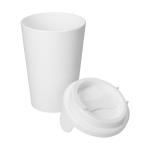 Drinking cup "Turin" with lid White