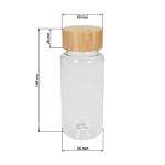 Drink bottle "Natural" clear-transparent, 0.4 l Transparent blue