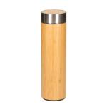 Vakuum Flasche "Bambus", large Braun
