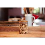 Glass storage jar "Bamboo", 375 ml Transparent
