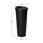 Coffee mug "ToGo", 0.5 l Black