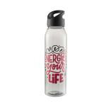 Trinkflasche Active "Wave", 650 ml Transparent limettengrün