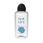 Drinking bottle "Junior, 1 l Transparent blue