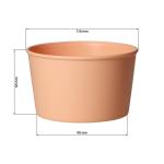 Reusable cup "ToGo", 460 ml, elastoNature Slate blue